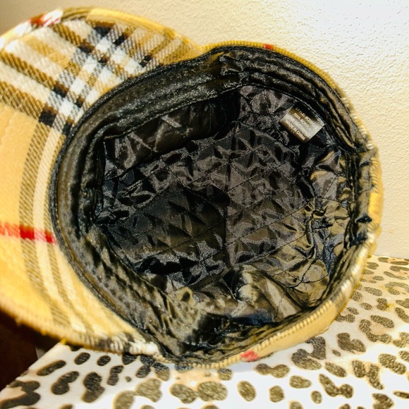 Tan and Red Plaid Hat with Casual Style - Picture 5 of 12